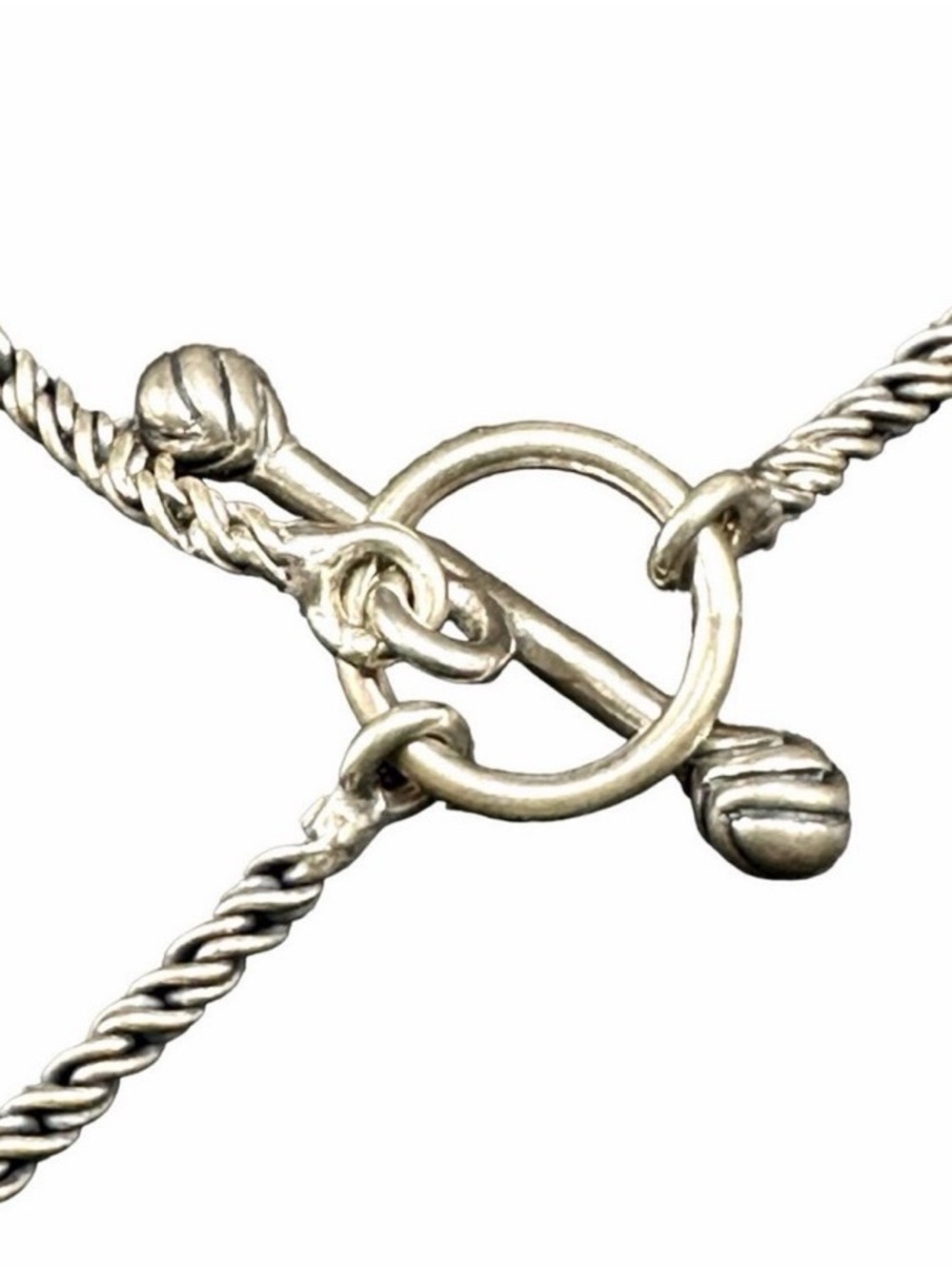 Silpada Silver Lariat Necklace with Filigree Orb Drop Simple Delight - Picture 4 of 4